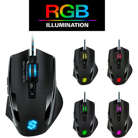Sharkoon skiller sgm1 rgb Gaming Maus (schwaarz, 10.800 dpi, rgb LEDs)