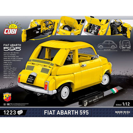 Cobi fiat 500 abarth - executive edition constructiespeelgoed (schaal 1:12)