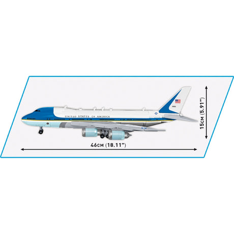 Cobi boeing 747 air force one constructiespeelgoed (schaal 1:144)