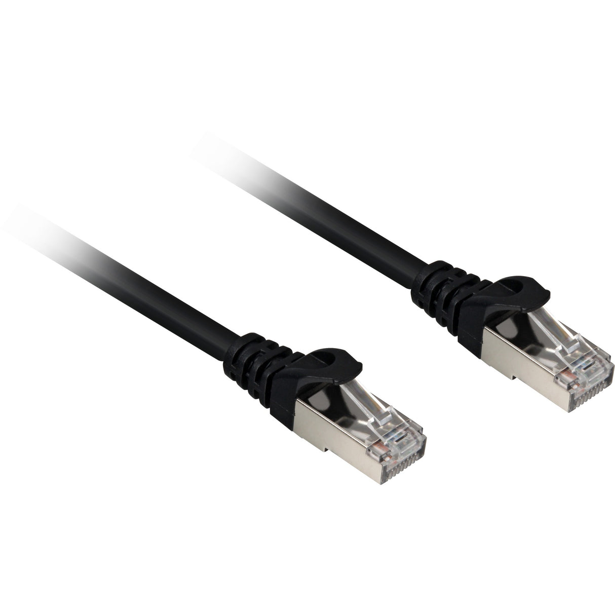 Sharkoon nätverkskabel sftp, rj-45 med cat.6a (svart, 2 meter, halogenfri)