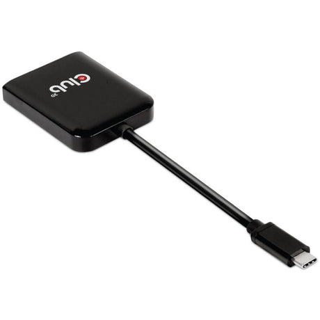 Club 3D USB 3.2 Gen2 Type-C (DP Alt-Mode) to DisplayPort Dual Monitor 4K60Hz M/F MST Hub DisplayPort Splitter (Black)