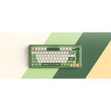 Iqunix zx75 camping wireless mechanical keyboard (green, us layout (qwerty), cherry mx blue, 75%, rgb leds, hot-swappable, double-shot pbt, 2.4ghz | bluetooth 5.1 | usb-c)
