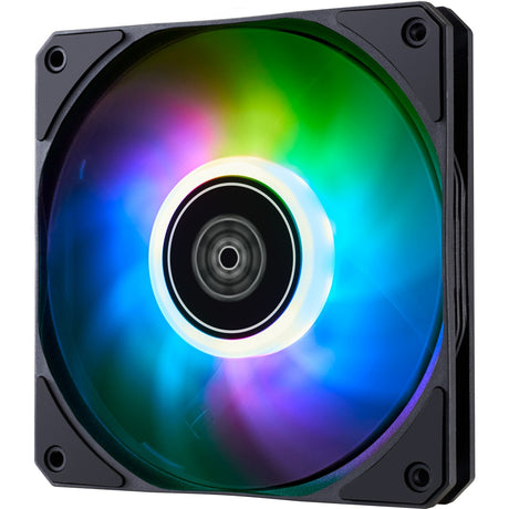 Silverstone air slimer 120 argb fallfläkt (svart, 120 x 120 x 15 mm, pwm)