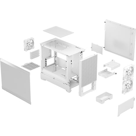 Fractal design pop mini air rgb midi tornhus (vit | 2x usb-a | rgb | fönster)