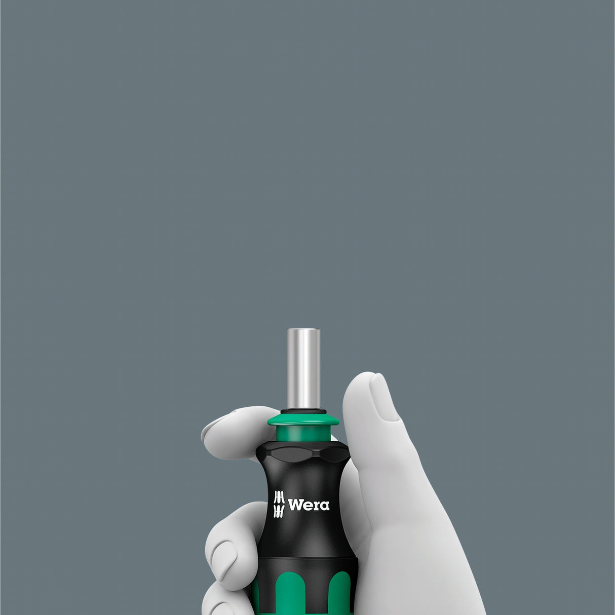 Wera Kraftform Kompakt 28 with socket wrench set case (black green, 6-piece)