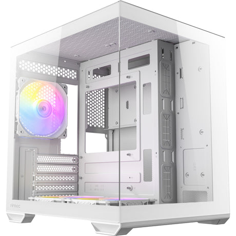 Antec cx60m argb mini tower housing (white | 3x usb-a | rgb | tempered glass)