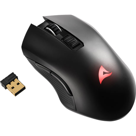 Sharkoon skiller sgm30w Gaming Maus (schwaarz, 600 - 6000 dpi, rgb, 2,4 GHz usb)