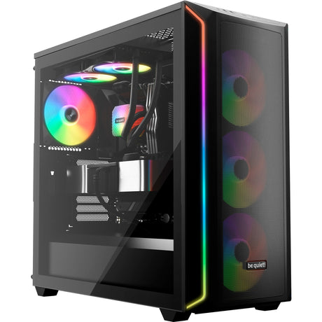 Roueg sinn! Light wings lx pwm High-Speed rgb Case Fans (schwaarz, 3 Stéck, 120 x 120 x 25 mm)