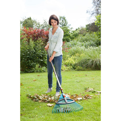 Râteau à feuilles réglable en plastique Gardena combisystem (turquoise, 3099-20)