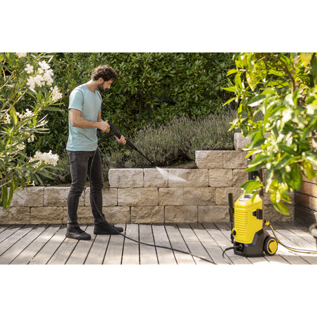 Kärcher K 5 WCM Premium Home Pressure Washer (Yellow Black, with Dirt Blaster, Hose Reel and Surface Cleaner)