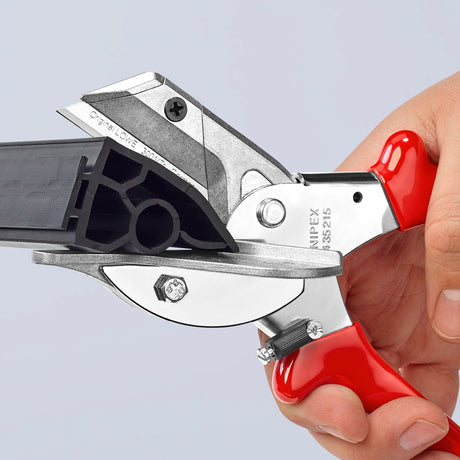 Coupe-onglet Knipex 94 35 215 pour profilés en plastique et en caoutchouc