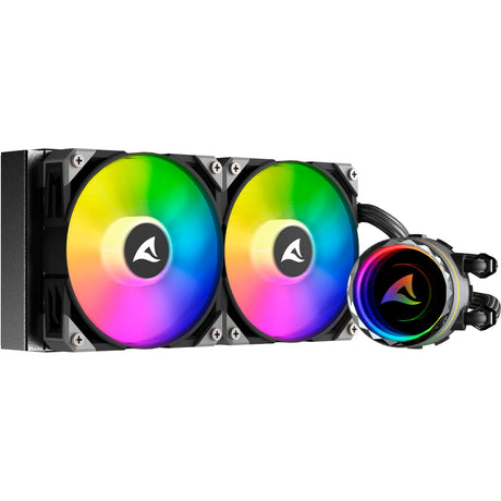 Sharkoon s80 rgb vodní chlazení (černý, 4pinový pwm konektor ventilátoru)