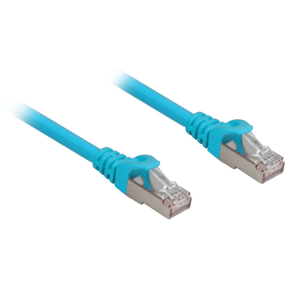 Kabel sieciowy Sharkoon SFTP, RJ-45 kat.6a (niebieski, 0,5 m, bezhalogenowy)