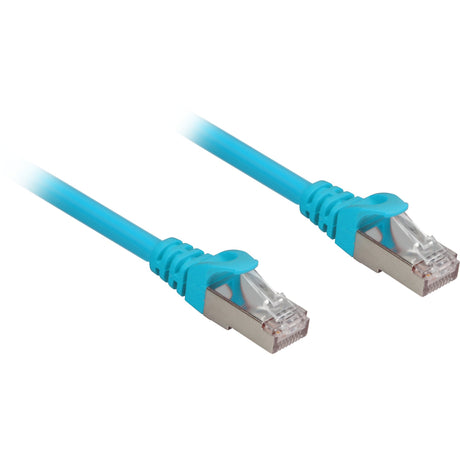 Sharkoon Netzkabel SFTP, RJ-45 mat Cat.6a (blo, 0,5 Meter, halogenfräi)