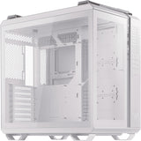 Asus tuf gaming gt502 Midi Tower Gehäuse (wäiss | 2x usb-a | 1x usb-c | temperéiert Glas)