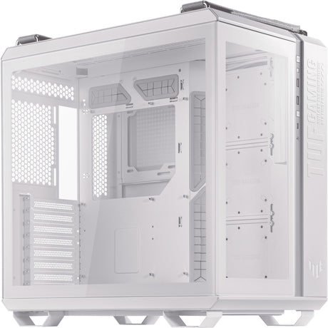 Asus tuf gaming gt502 midi bokšto korpusas (baltas | 2x usb-a | 1x usb-c | grūdintas stiklas)