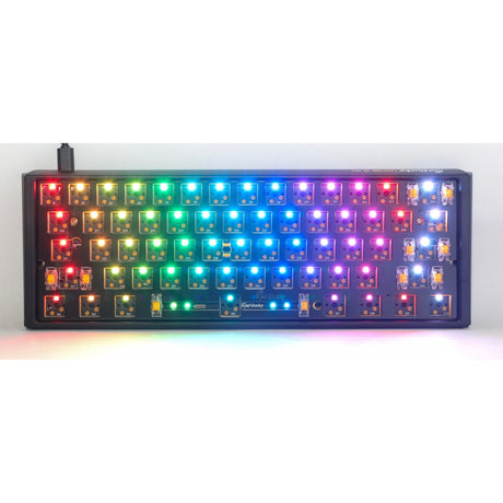 Ducky one 3 mini ansi layout barebone, keyboard (black black, US layout, 60%, RGB LEDs, hot swap, barebone)