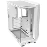 Nzxt h6 flow midi tower behuizing (wit | 2x usb-a | 1x usb-c | tempered glass)