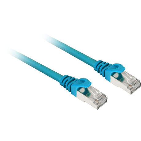 Cabo de rede Sharkoon SFTP, RJ-45 com Cat.6 (azul, 0,5 metros)