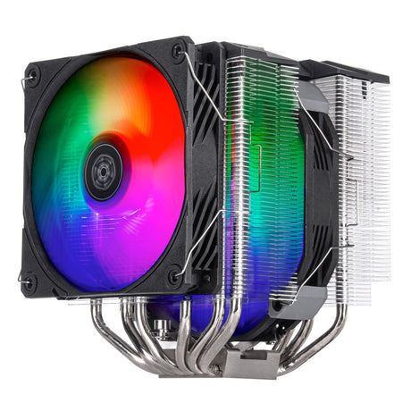Silverstone SST-HYD140-ARGB CPU hűtő (4 tűs PWM ventilátor csatlakozó, 4-1 tűs ARGB (5 V LED))