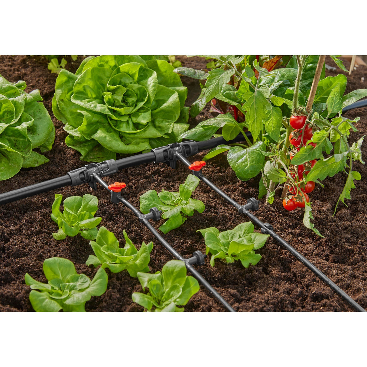 Gardena Inline Drip Head 2 l/h, Pressure Equalising Drip Head (Dark Grey, 10-Pack)