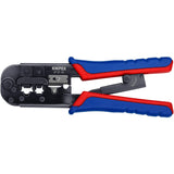 Knipex crimping pliers 97 51 10 sb (blue red, RJ-11 12 and RJ-45 plug)