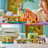 Lego friends 42695 trailer com cavalo e potro