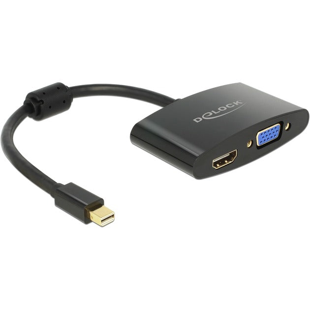 Delock Mini Displayport > vga HDMI Adapter (schwaarz, 0,18 Meter)