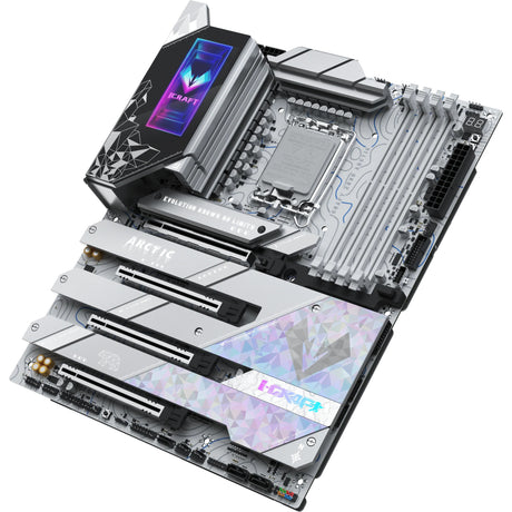 Maxsun ms-icraft z890 arctic socket 1851 motherboard (white, raid, 2.5 gb-lan, wlan, bt, sound, atx)