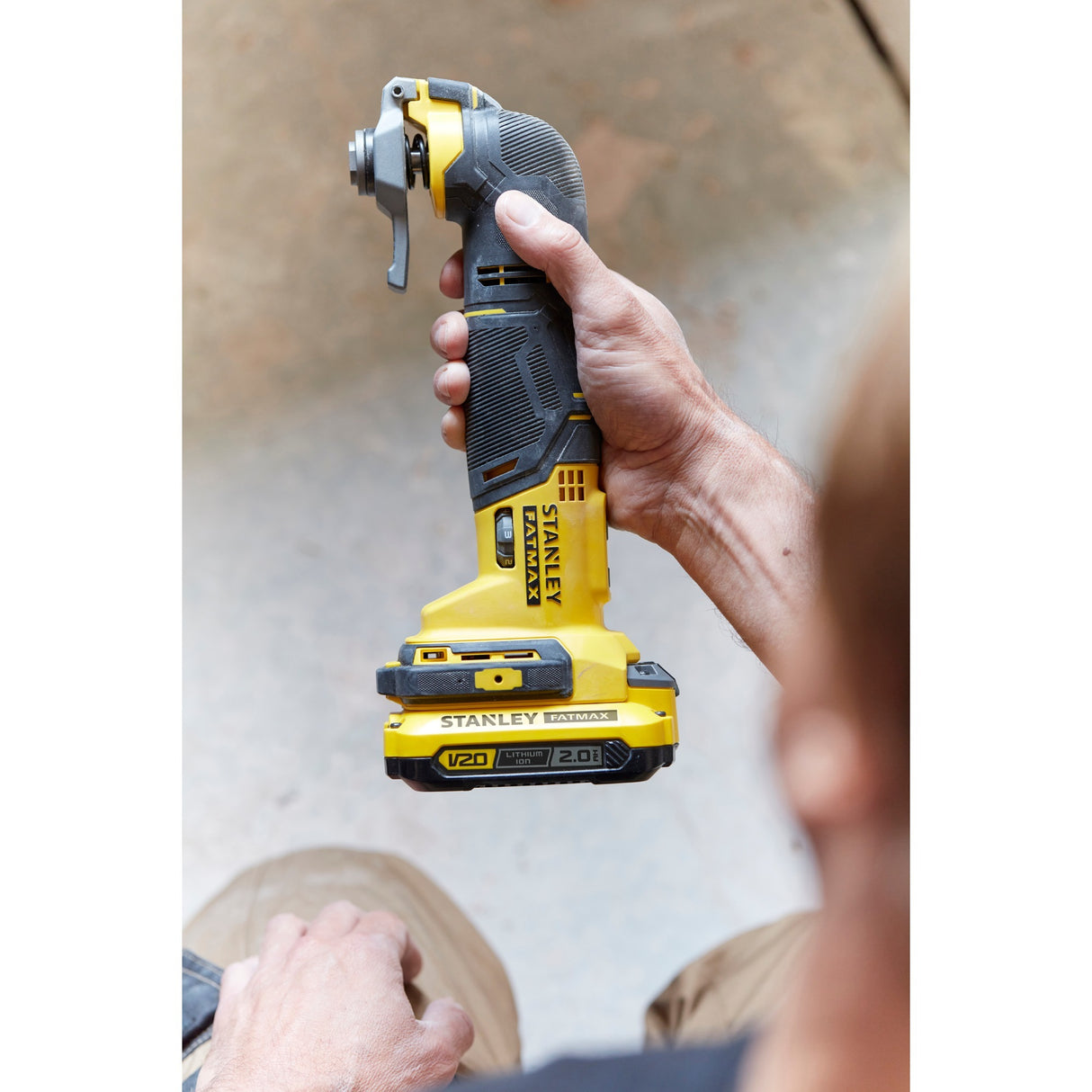 Stanley Fatmax V20 18V Multi-Tool (Yellow and Black, Case, 2x 2.0Ah Batteries and 2A Charger Included)