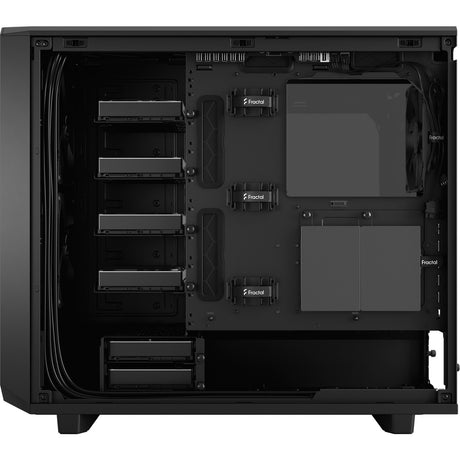 Fractal design meshify 2 lys herdet glass midi tårnhus (svart | 2x USB-A | 1x USB-C | vindu)