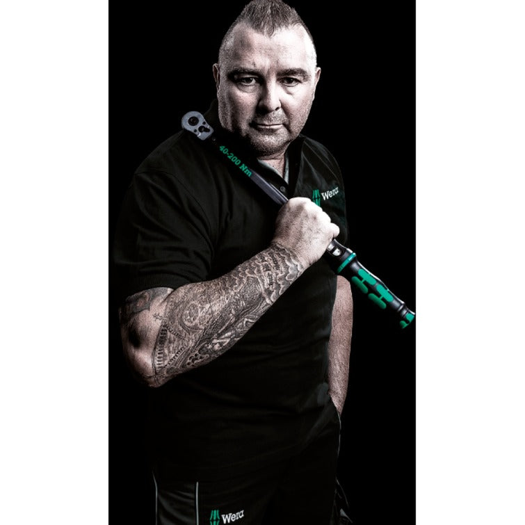 Wera Click-Torque B 2 Torque Wrench with Reversible Ratchet, 20-100 Nm (Black Green)