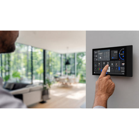Shelly Wall Display XL control panel (black, touchscreen, Wi-Fi 6, Bluetooth 5.4)