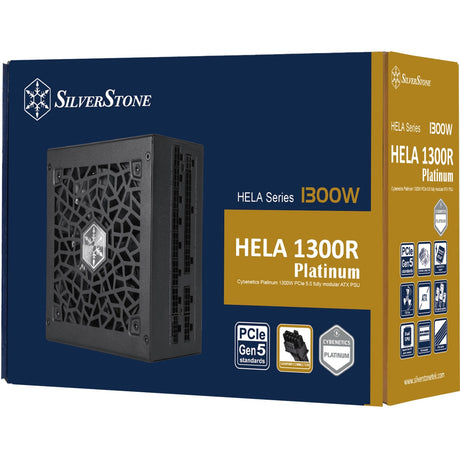 Silverstone hela 1300r Platin, modulär 1300 Watt Stroumversuergung (schwaarz, 8x pcie)