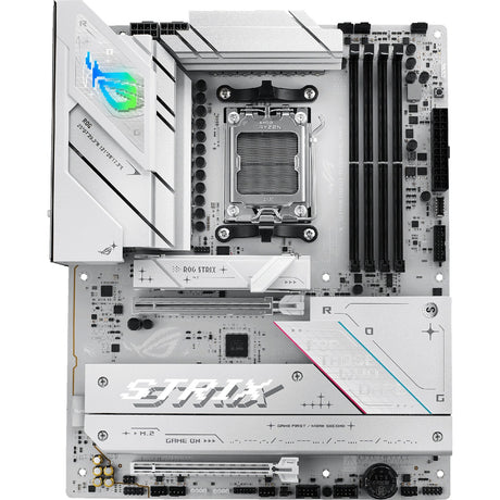 Asus ROG Strix B850-A Gaming Wi-Fi Socket AM5 moderkort (vitt, 2,5 GB-LAN, Wi-Fi 7, BT, Ljud, ATX)