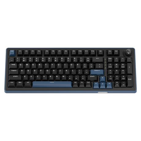 Ducky ok-m-98 rgb mechanical keyboard (black, US layout (QWERTY), KTT Linear, 96%, RGB, hot-swap, PBT, 2.4 ghz | bluetooth | USB-C)