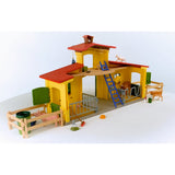 Schleich Farm World - large stable, yellow toy figure