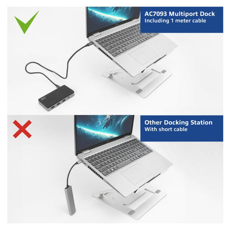 Aktuell tilkobling USB-C 4K MST-dokkingstasjon