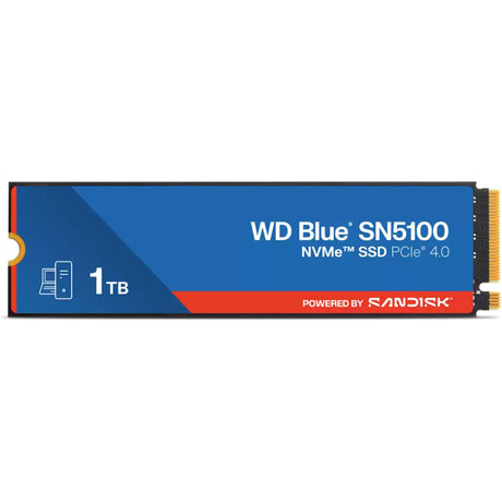 WD Blue SN5100 NVMe, 1 TB SSD (blue, S100T5B0E, M.2 2280, PCIe Gen4)