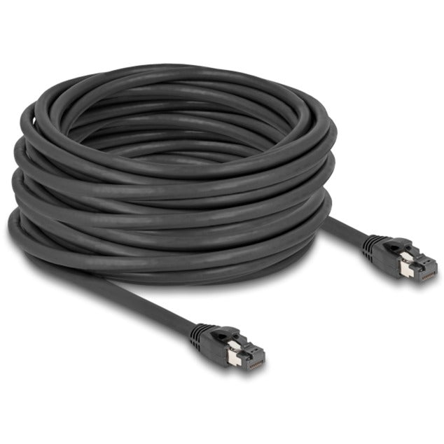 Delock câble réseau s ftp, rj-45 avec cat.8.1 (noir, 15 mètres)