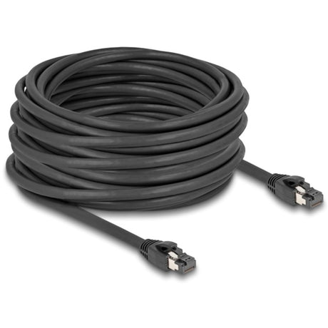 Delock network cable s ftp, rj-45 with cat.8.1 (black, 15 meters)