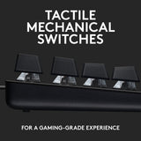 Logitech g413 tkl se mechanisch gaming toetsenbord (zwart, us-international lay-out (qwerty), gl tactile, 80% (tkl))