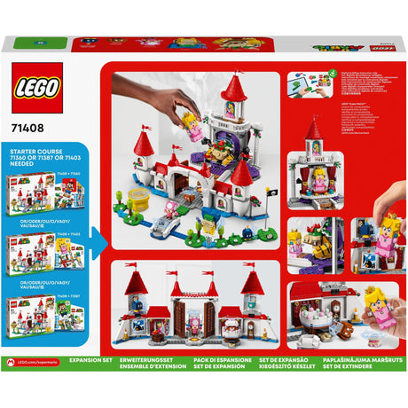 Lego Super Mario - Tacar Leathnaithe: Bréagán Tógála Chaisleán Peach (71408)