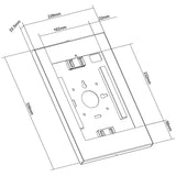 Neomunts WL15-650wh1 Mauer Tablet Halter