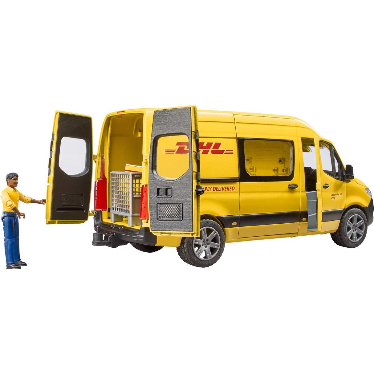 Bruder MB Sprinter DHL s ředitelem