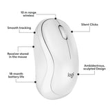 Logitech MK295 Silent Wireless Keyboard and Mouse Combo, desktop set (grey, US-international)