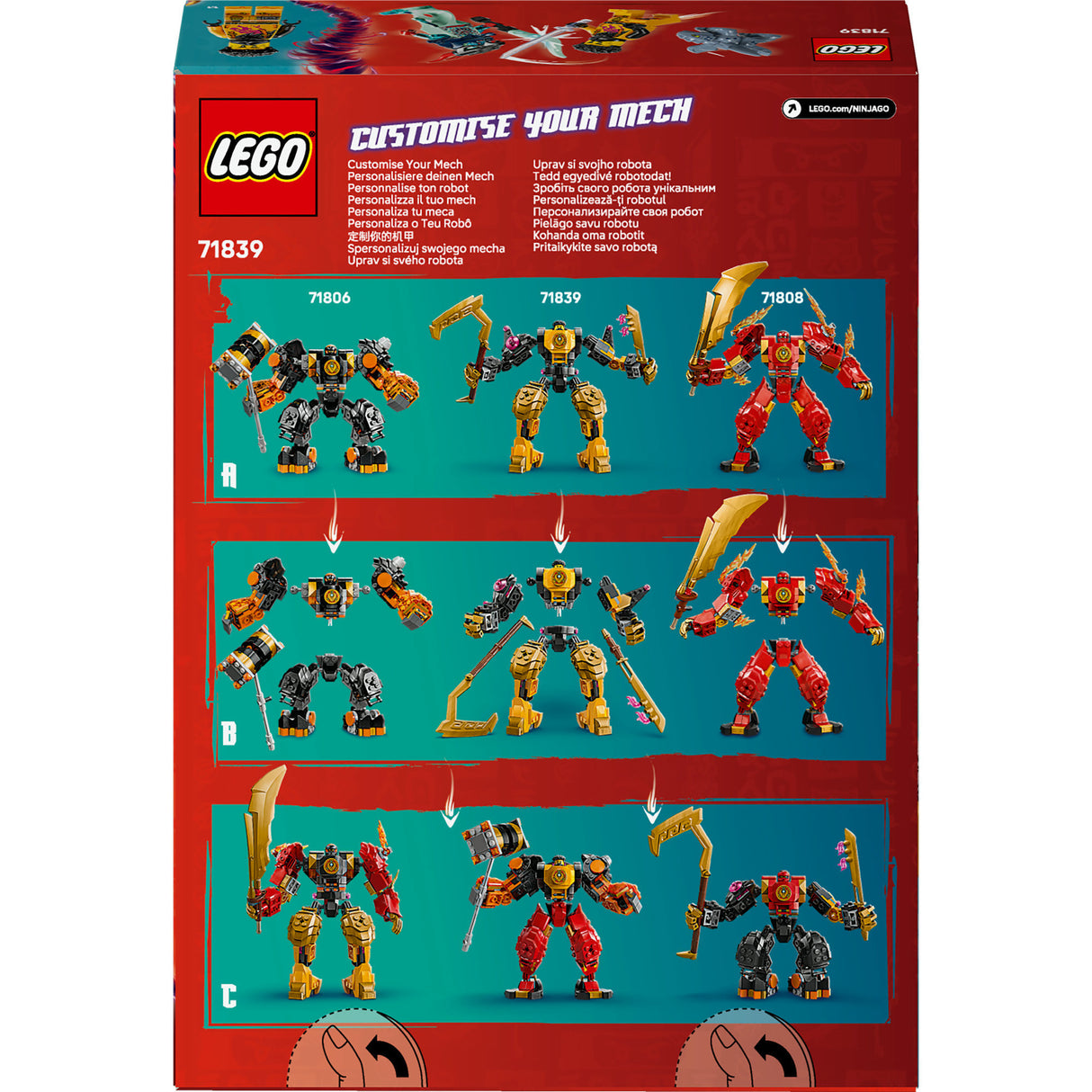 Lego ninjago 71839 arin's spinjitzu battle mech