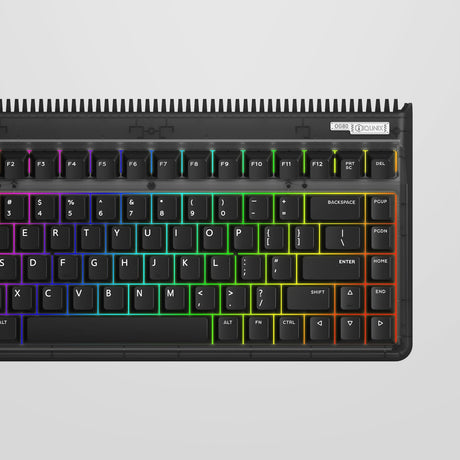 Iqunix OG80 Dark Side Wireless Mechanical Keyboard, Gaming Keyboard (Black, US Layout, Cherry MX Brown, RGB LEDs, 80% (TKL), Hot-Swappable, PBT, 2.4GHz | Bluetooth 5.1 | USB-C)