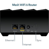 Netgear Nighthawk mk73s Mesh Wifi 6 3-Pack Mesh Router (schwaarz, 1x Router, 2x Satelliten)