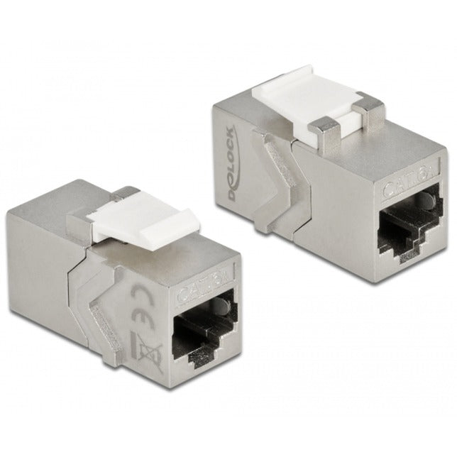 Delock keystone module RJ45 jack to RJ45 jack Cat.6a
